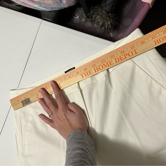 J. Crew Kate Straight Leg Pants Bi Stretch Cotton Blend White 12 - Picture 11 of 11